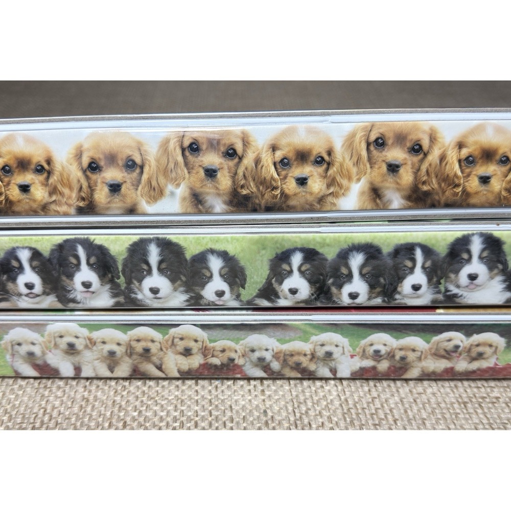 Vtg Class Act Binder Lot Puppy Keith Kimberlin 1" 3 Ring Animal Retro Stationery